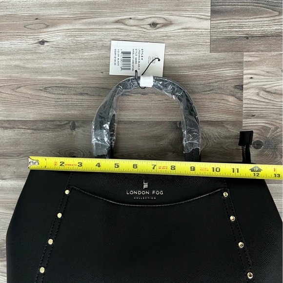 London Fog Marcelle Studded Satchel - Picture 8 of 12